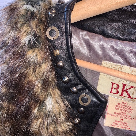 Buckle BKE Leopard Print Faux Fur Vest - Picture 5 of 8